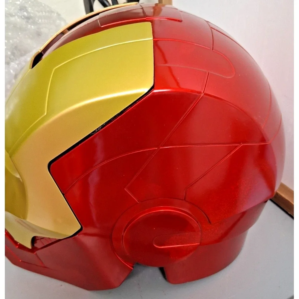 Iron Man Mark VII Headgear 1:1 Helmet LED Eyes Gold CG7248 Wearable New in Box
